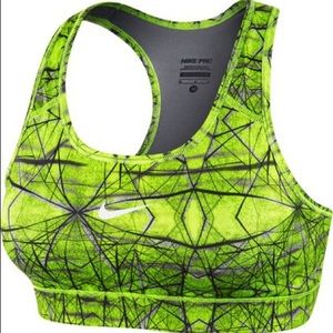 Neon Nike sports bra